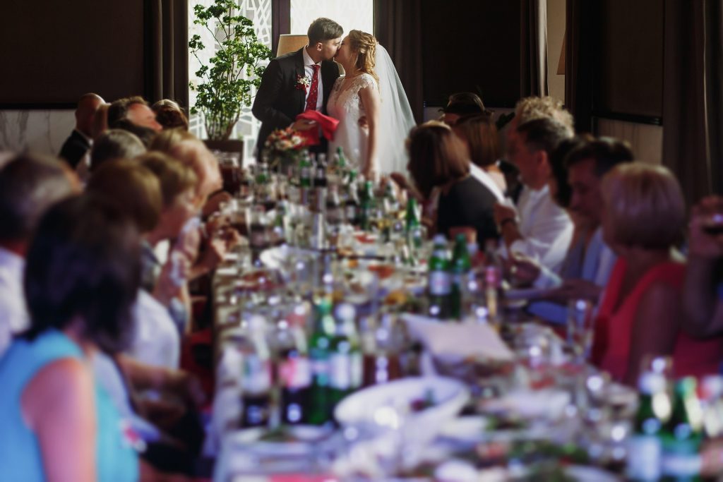Pianist huwelijk / bruiloft, het bruiloft diner
